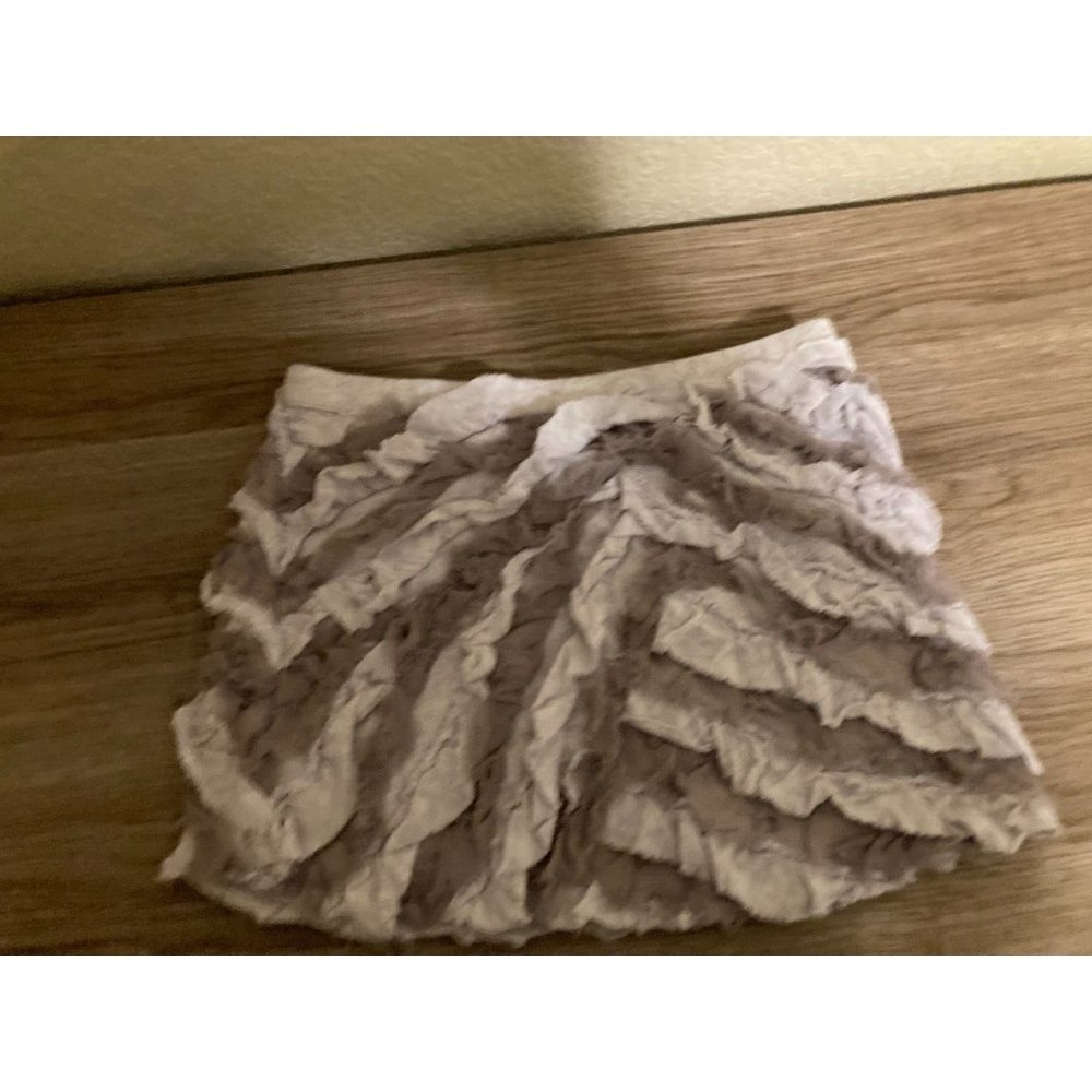 CrewCuts Purple and Gray Ruffled Layered Skirt Size 2 100% Cotton